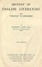 [Gutenberg 56613] • History of English Literature / From 'Beowulf' to Swinburne